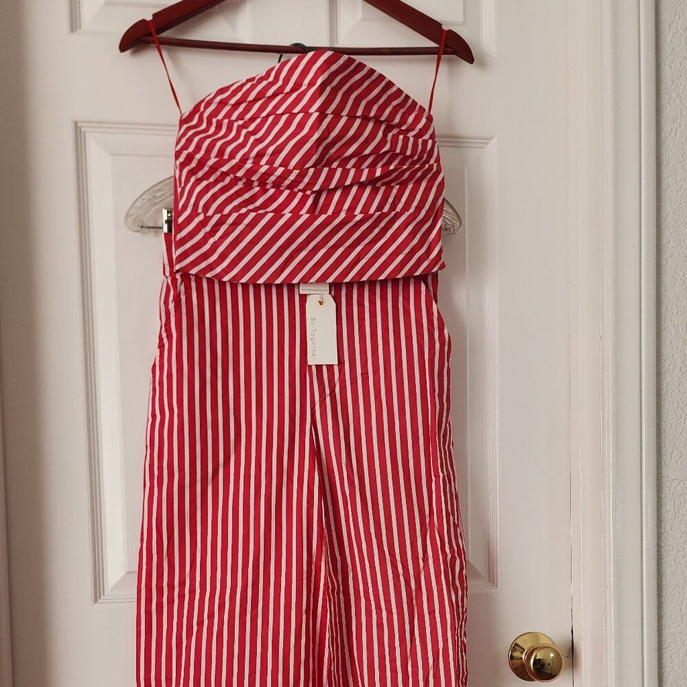 NWT Together Striped Tube Top and Pants set, Size S, Bohemian, Coastal, Vacation
